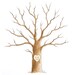 Wedding Guest Book SMALL Tree Thumbprint Tree 11 x 14 up to 60 guests