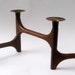 Mid Century Danish Modern Teak Jointed Candle Holder