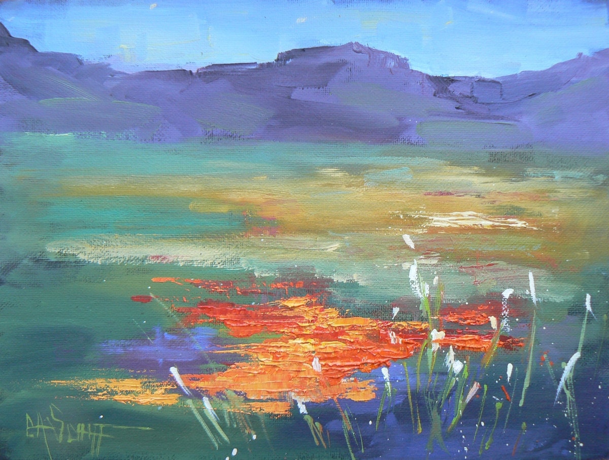 Daily Painting, Original Oil, Landscape, "Mountain Majesty", 6x8"