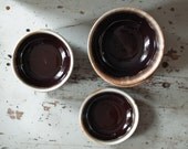 SEVEN vintage dripware bowls