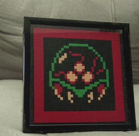 Metroid sprite foam mosaic