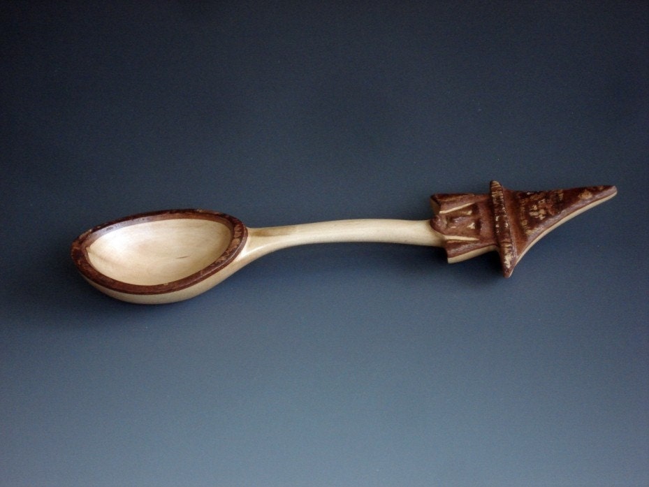 Witch Hazel Carved wooden spoon