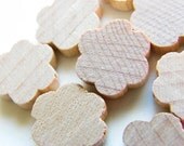 Unfinished Natural Wood Daisy Flower Decorations