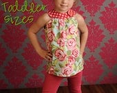 Circle-Top Shirt PDF Pattern, Toddler Girl 12-18 months to 5T