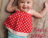 Sweet Baby Babydoll Top/Dress PDF Pattern Tutorial, Baby Girl newborn to 18 months