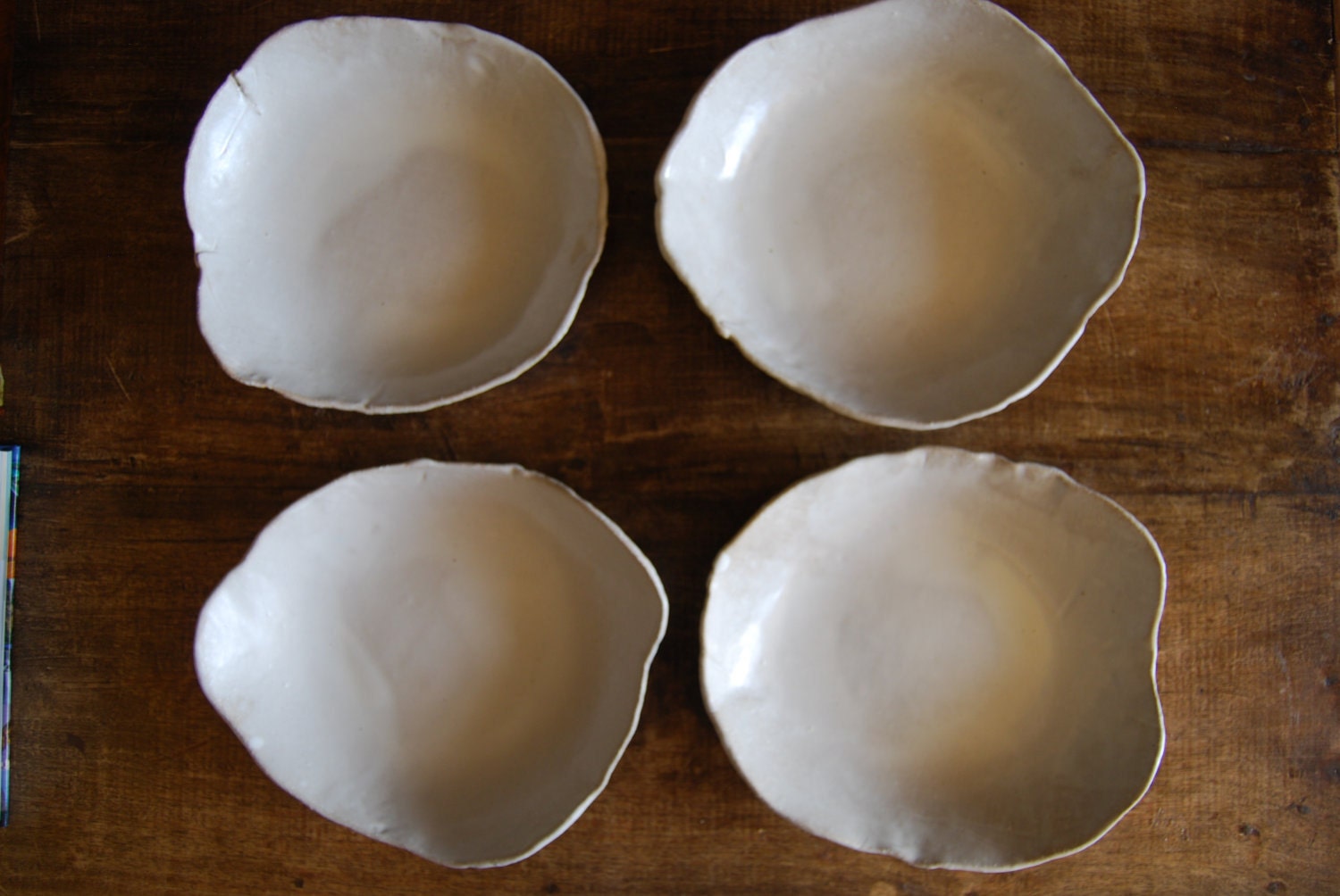 RESERVED - Special Order for TRISTA - Set of 6 handmade ceramic tableware - wedding gift Pasta Bowl