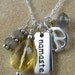 Yoga Jewelry, Namaste Charm Necklace, Chakra Jewelry
