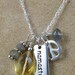Yoga Jewelry, Namaste Charm Necklace, Chakra Jewelry