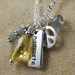 Yoga Jewelry, Namaste Charm Necklace, Chakra Jewelry