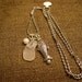 Beach Glass Fish And Pearl Charm Necklace