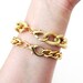 Gold stacked bracelet set, ERYN
