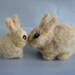 Needle Felted Animals. Couple of bunnies. For custom orders