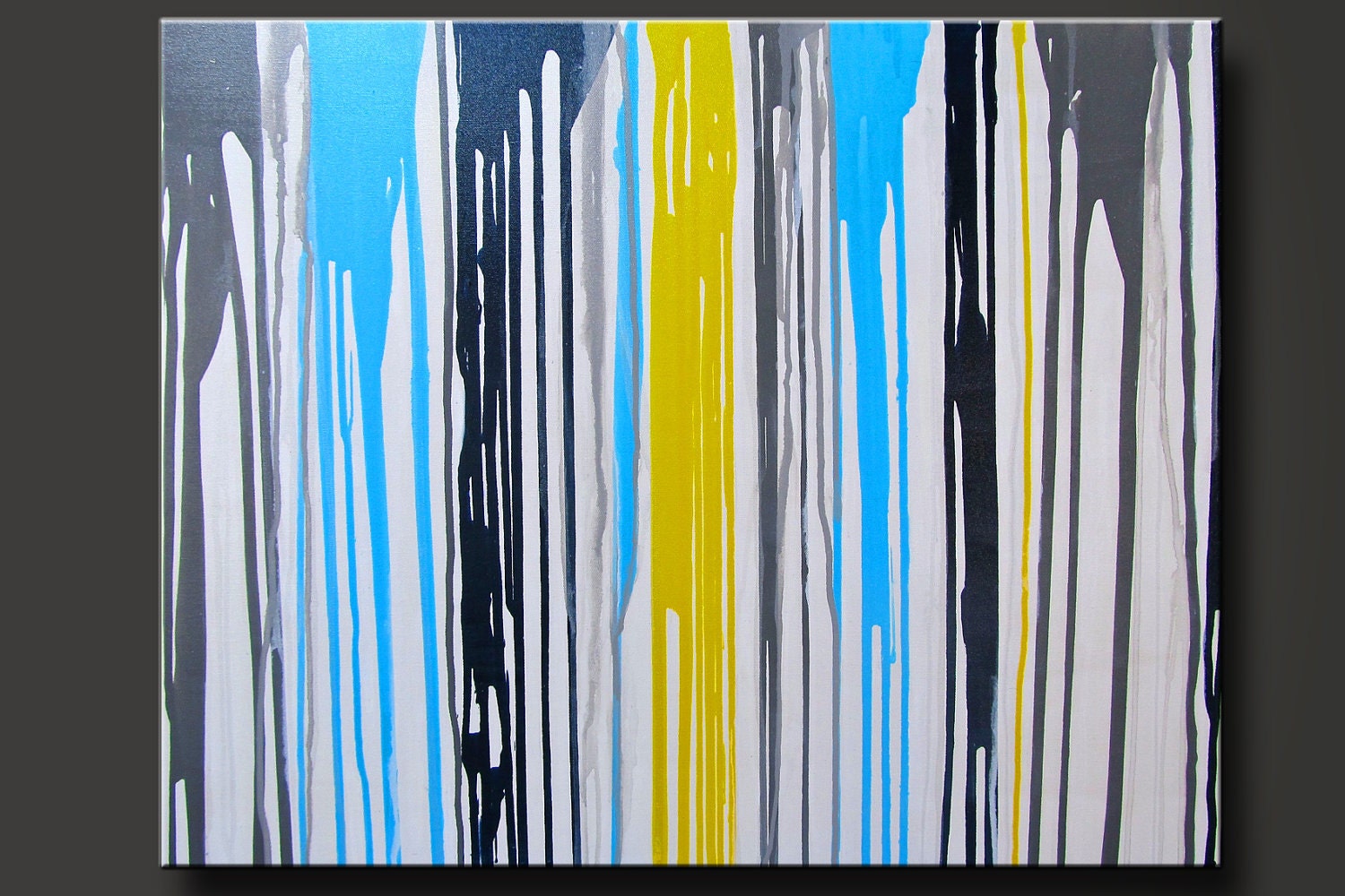 Moody - Abstract Acrylic Painting on Canvas - 30 x 24 - Contemporary Wall Art