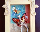 Mixed Media 3D Collage Box. Take Flight