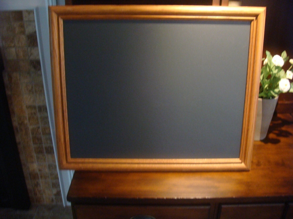 Chalkboard, Oak Frame, Great for Home or Children (18 1/2 x 22 1/2 inches)