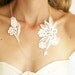 White garden silver necklace