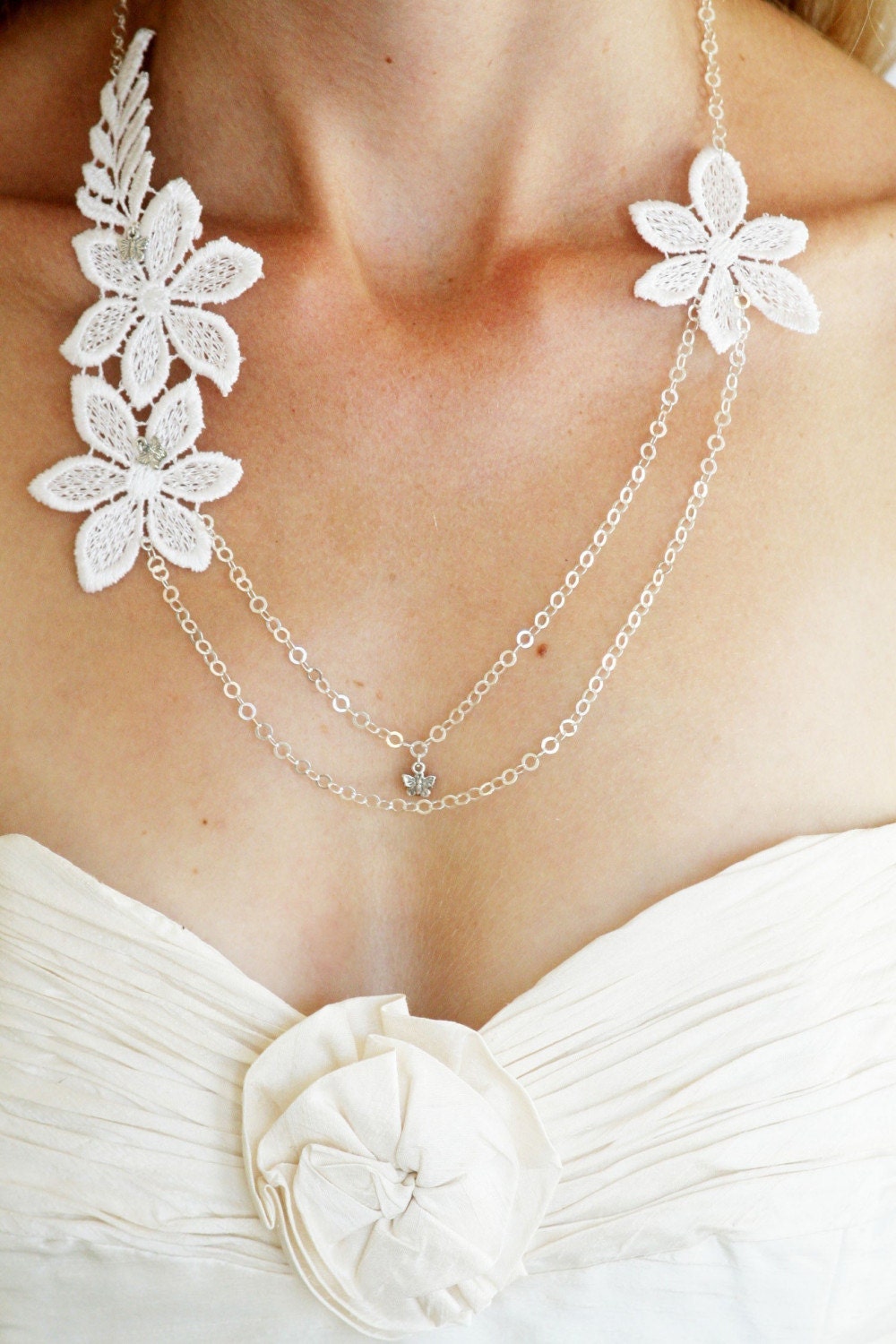 Spring Blossom Double chain necklace