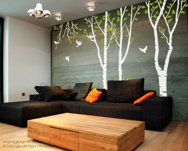 Tree Wall Decal Wall Sticker Art - forest Trees Decal