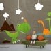 Dino Land - 078 Kid Nursery Children Playroom - custom order for rosaliejoy