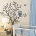 Vinyl Kids Wall Decals Wall Sticker Tree Decal - Owl on Tree - 090