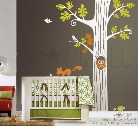 Wall Stickers Wall decals - Animal Friends in Woodland - 083