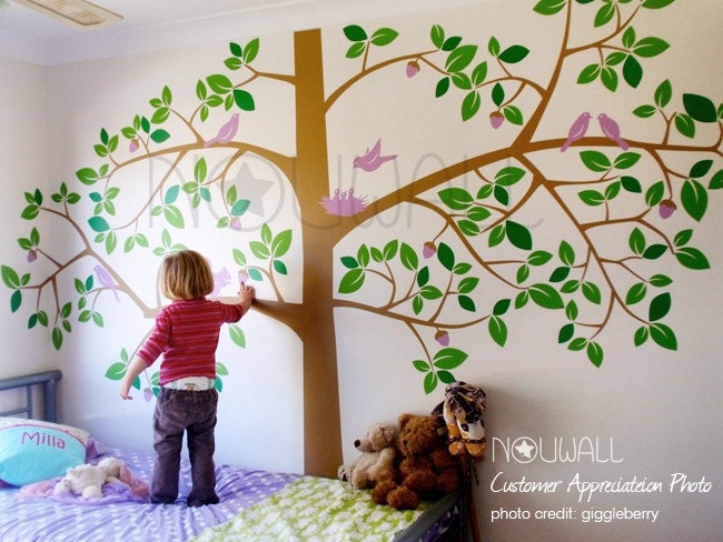 Children Wall Decal Wall Sticker Art - Giant Tree Wall Decal - 064