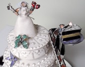 The Mischievous Pair- Wedding Cake Topper-Dessert Table Centerpiece