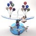 The Airplane Pulled by Doves - Wedding Cake Topper (custom)