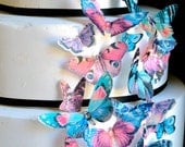 Victorian Vintage Style Edible Butterflies  - Cake & Cupcake Decoration -  PRECUT and Ready to Use
