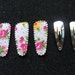 24 set - Pink flower hair clip COVER and Silver tone Hair snap clip for toddler - size 35 mm