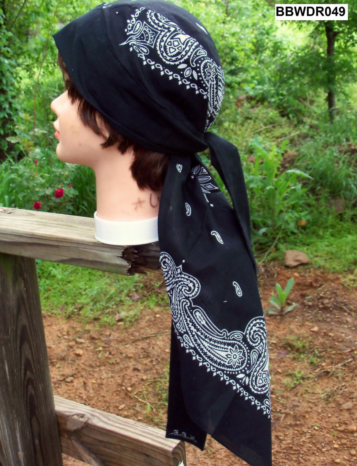 Men Womens Handmade Unisex Teen Bandana Print Chemo by silcoon52