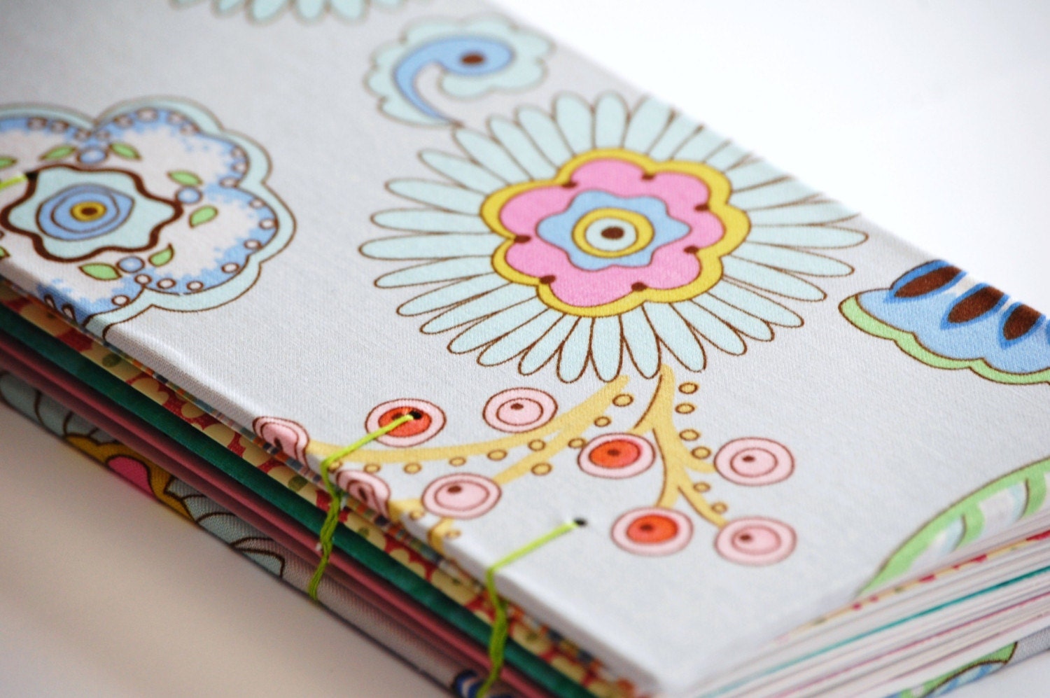 Travel Journal Fabric Coptic Bound