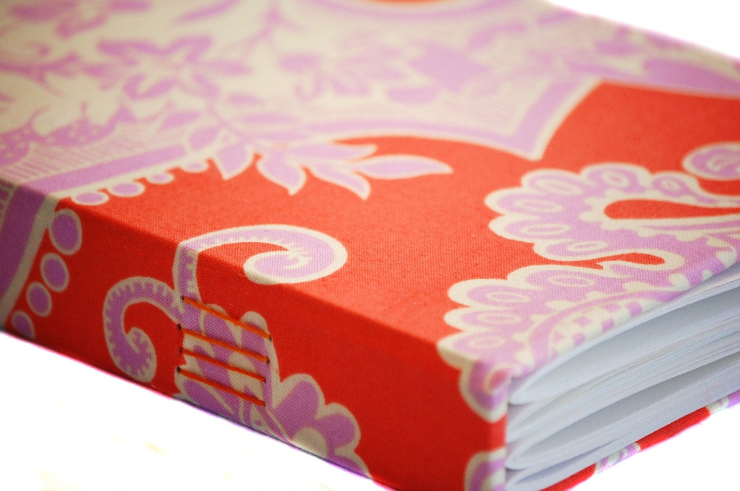 Journal, Fabric Coptic Bound 'How Green is My Valley' series (c)