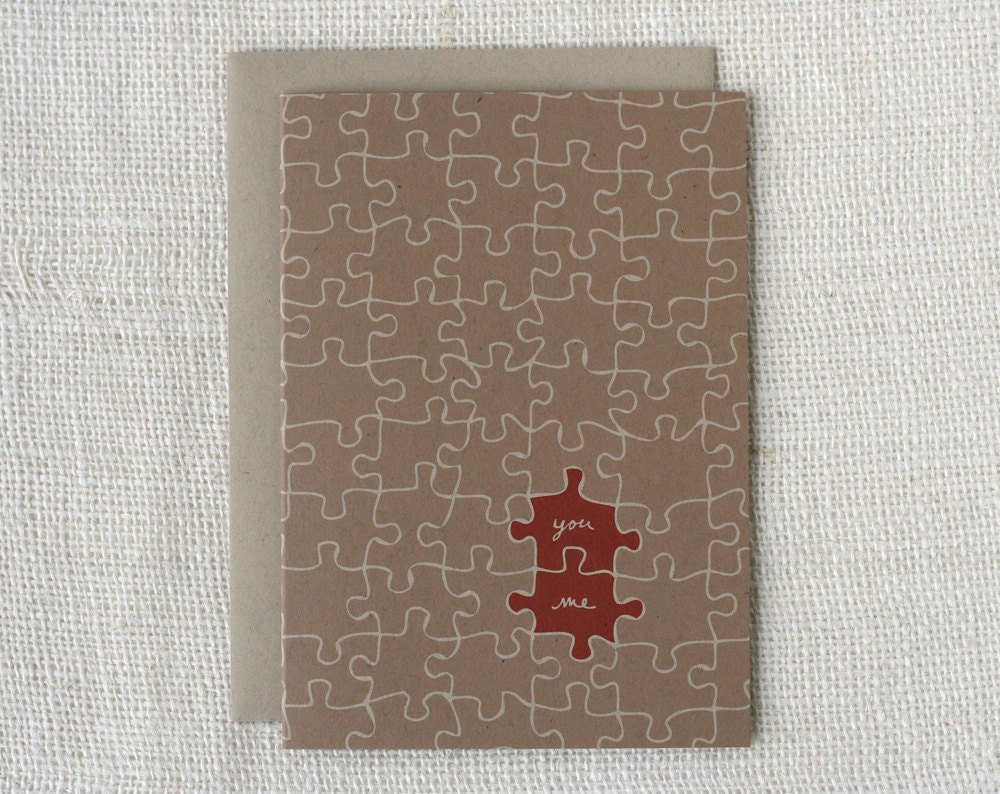Love / Anniversary Card - Puzzle Pieces