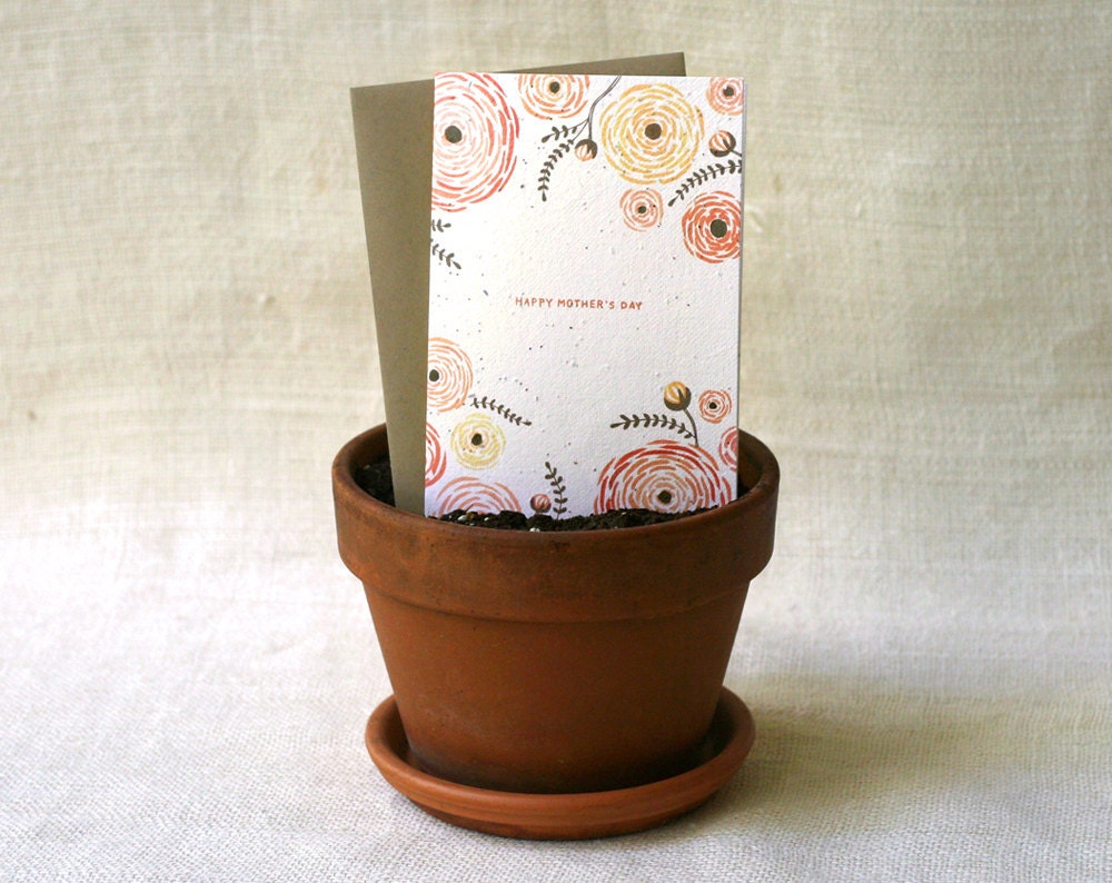 Plantable Mother's Day Card - Ranunculus