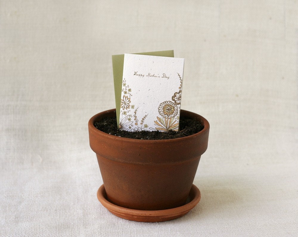 Plantable Mother's Day Card - Green Thumb