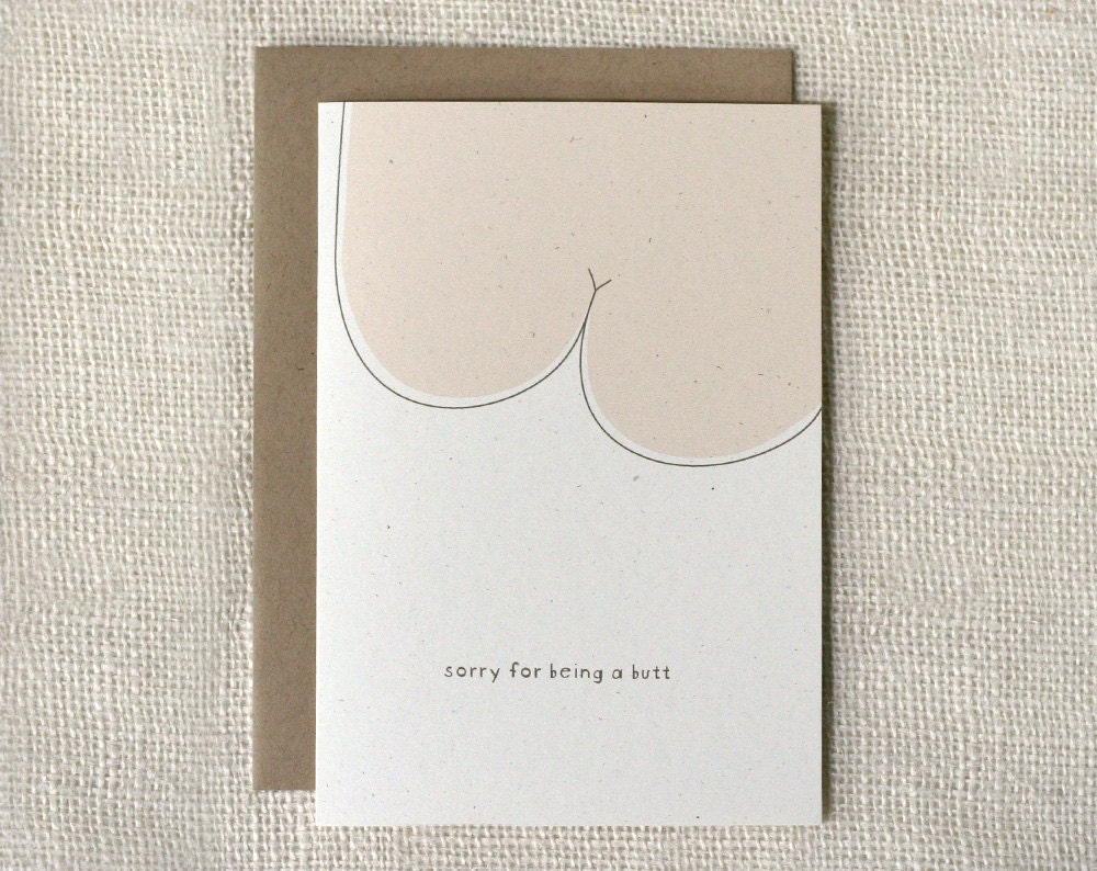 Apology Card - Butt