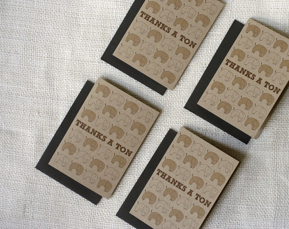 Note Card Set - Thanks A Ton