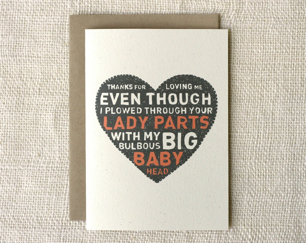 Mother's Day Card - Baby Head