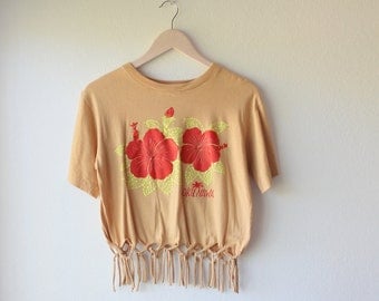 VTG Fringe Crop Top