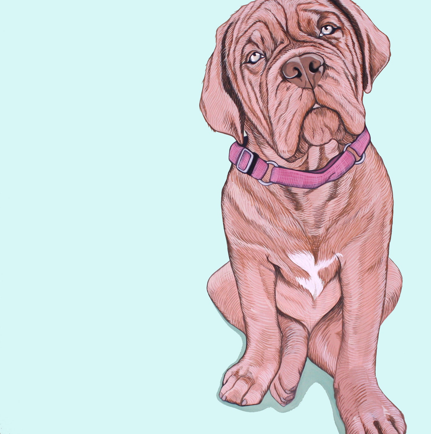 Dog Art- Custom from your photographs  6x6