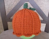 PATTERN - Crocheted Pumpkin Hat and Pumpkin Amigurumi