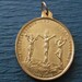 Antique Jesus Religious Medal Jesus And The Two Thieves On The Cross Catholic Pendant Jewelry SS420