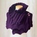 AMETHYST, Knitting capelet pattern, PDF