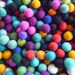 Felt Balls x 50 - Mixed Colours- 2cm