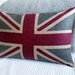 hand printed New  rustic union jack  flag cover