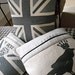 Helkat classic greys reversible union jack cushion cover