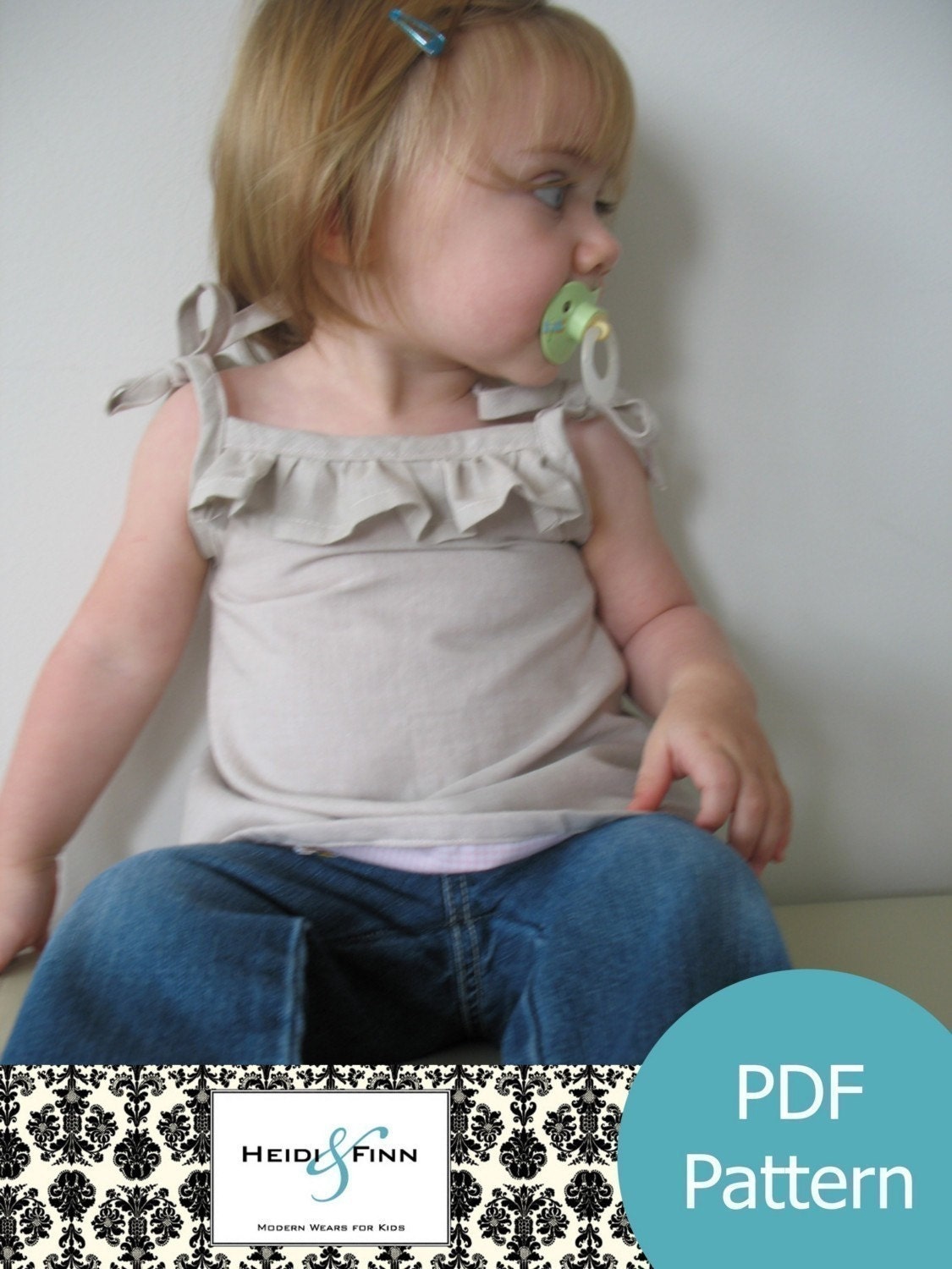 Cute Little Ruffle Shirt tutorial and pattern PDF child 6M-3T EASY Sew