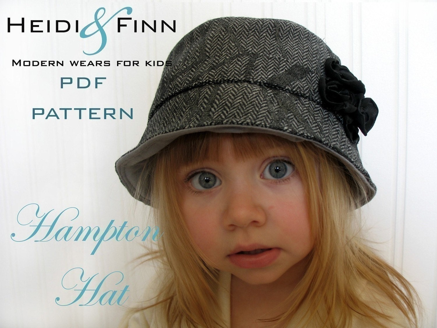 Hampton Hat pattern and tutorial 12M-5T easy sew PDF pattern