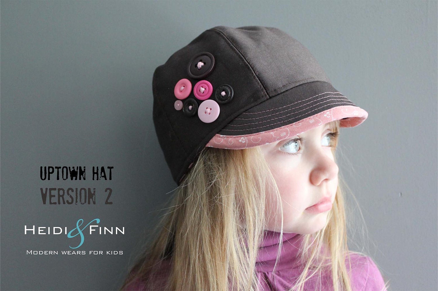 Uptown Hat pattern and tutorial 12M-teen easy sew PDF pattern unisex cap